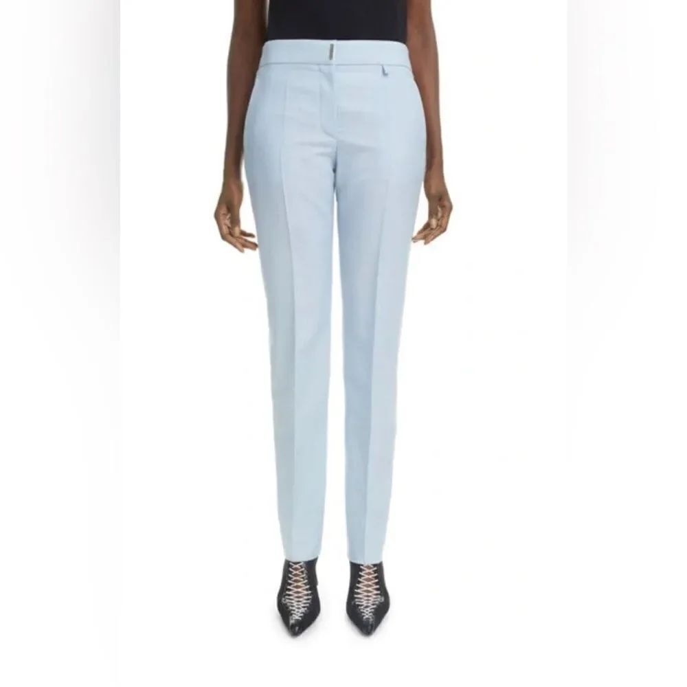 Givenchy Wool Straight-leg Trouser In Baby Blue size 36/us size 4